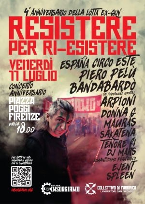 Firenze, 11-12 luglio: concerto, assemblea e mobilitazione per la ex GKN