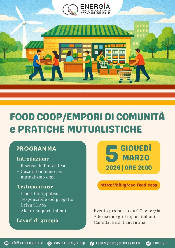 Food coop/Empori di Comunità e pratiche mutualistiche