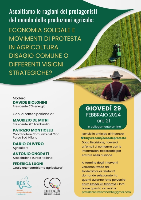 Ascoltiamo le ragioni dei protagonisti del mondo delle produzioni agricole