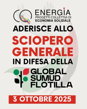 CO-energia aderisce allo sciopero generale del 3 ottobre
