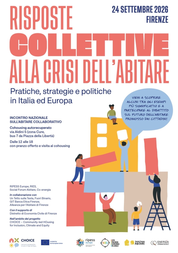 Incontro nazionale sull’abitare collaborativo, il 24 settembre a Firenze